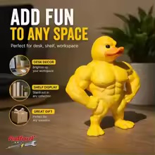Art Craft Duck - Muscular Duck Statue - Funny Gym