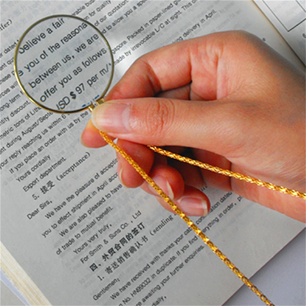 Art Craft Optical - 5X Magnifying Glass Necklace 40mm HD