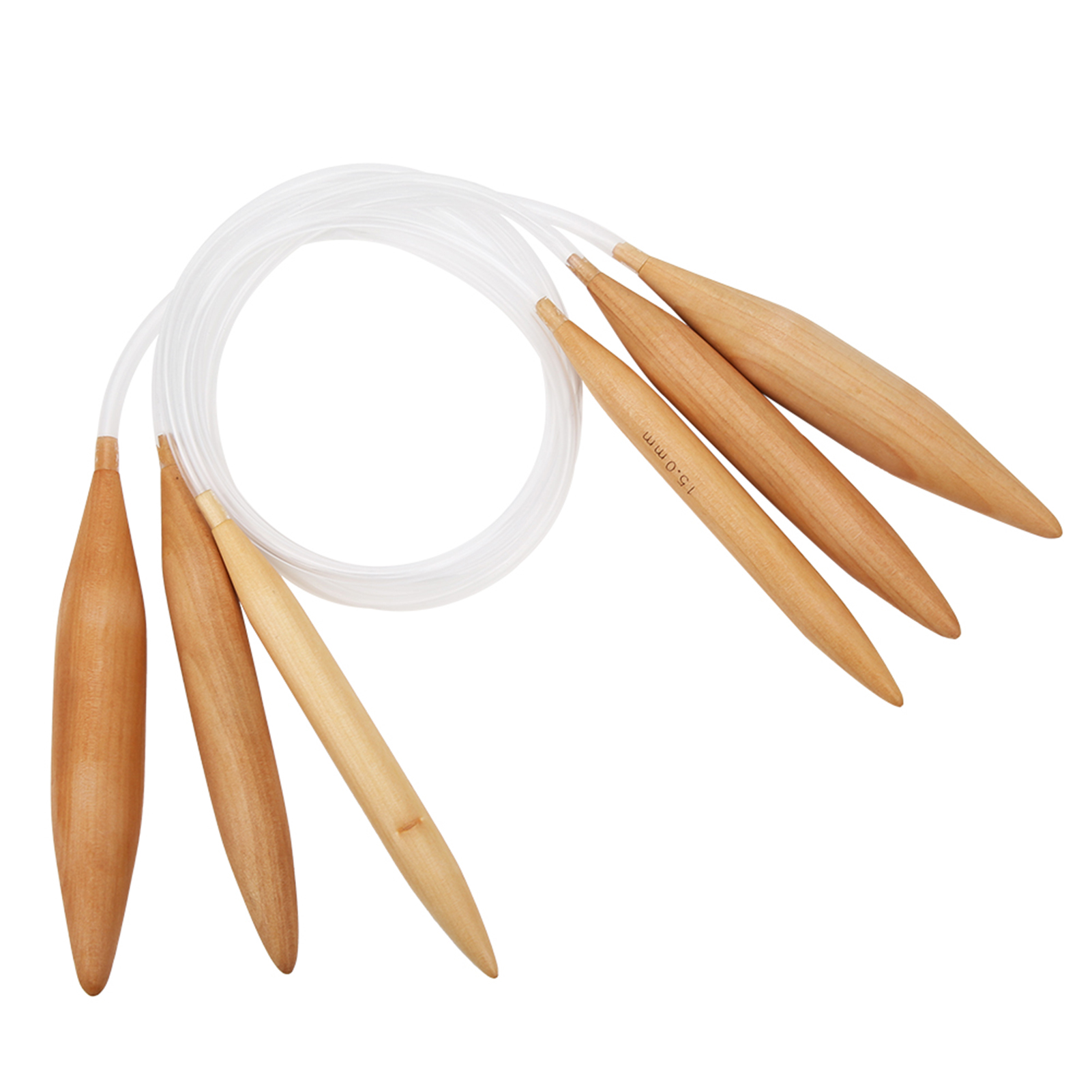 Knitting Needle Circular - ZK20 Round Braided Needle Bamboo Transparent