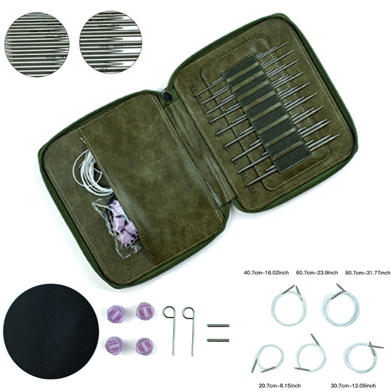 Knitting Needle Circular - 9Pairs Stainless Steel Knitting Circular Needles