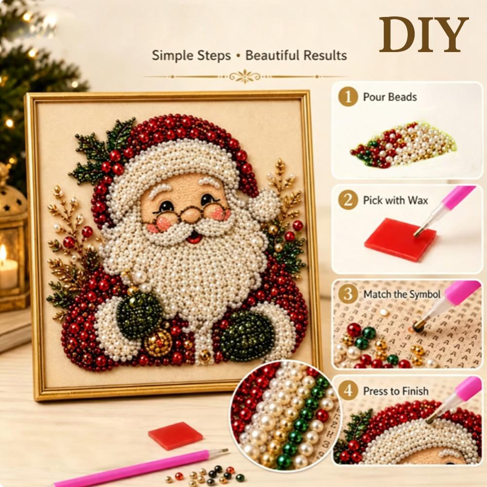 Christmas Santa Claus Pearl Ar - Art Craft Kits For Kids 评论和价格