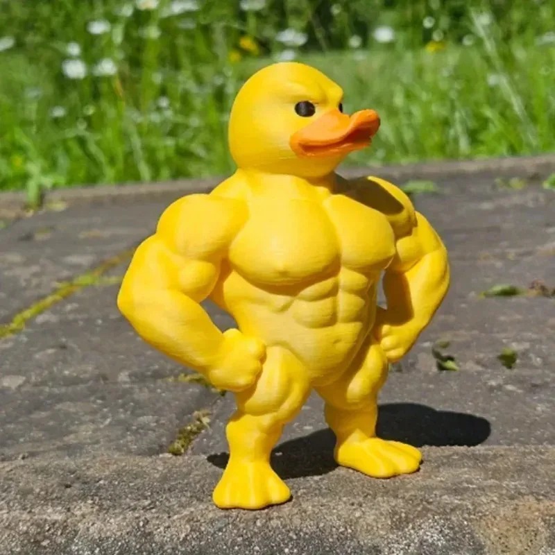 Muscle Duck Statue - 3D Deskto - Art Craft Duck 评论和价格