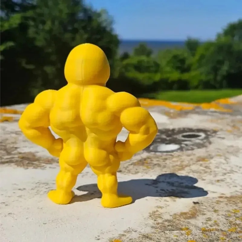 Muscle Duck Statue - 3D Deskto - Art Craft Duck 评论和价格