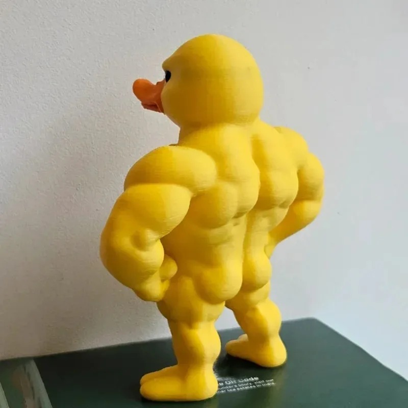 Muscle Duck Statue - 3D Deskto - Art Craft Duck 评论和价格