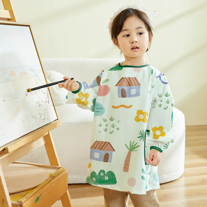 Children Waterproof Art Cover  - Art Craft For Preschool 评论和价格