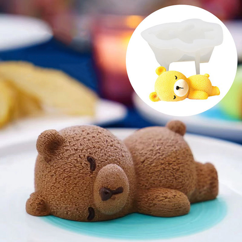 New Cute 3D Sleeping Bear Mous - Art Craft Ice Cream 评论和价格