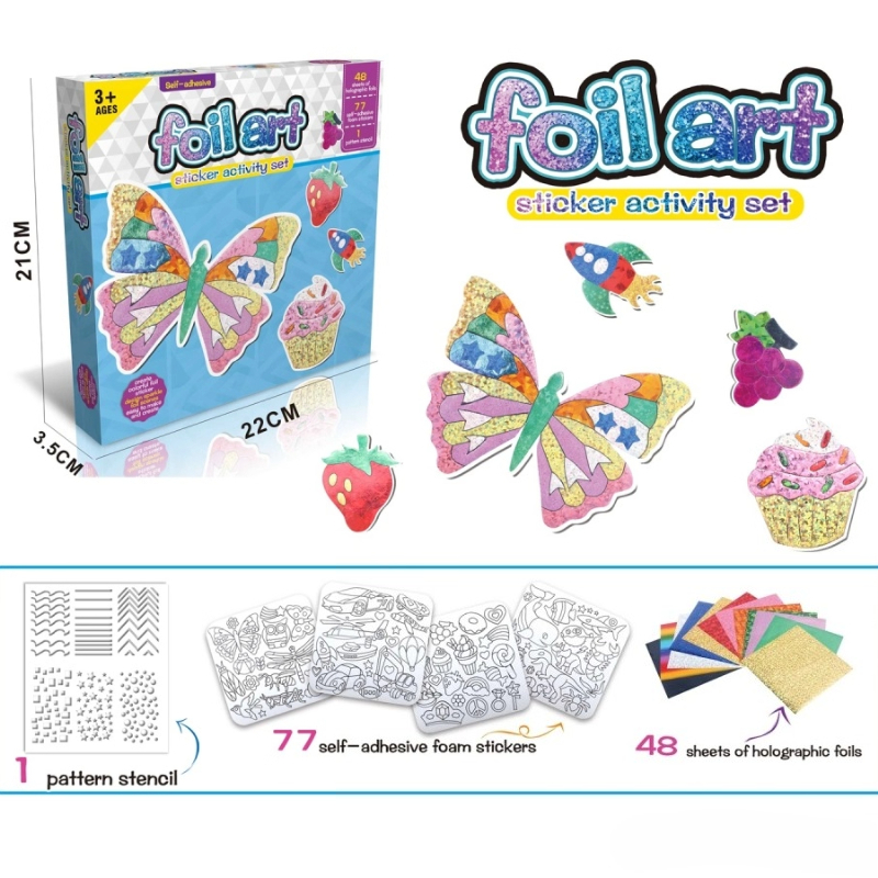 Foil Arts and Crafts for Kids  - Art Craft Birthday Party 评论和价格