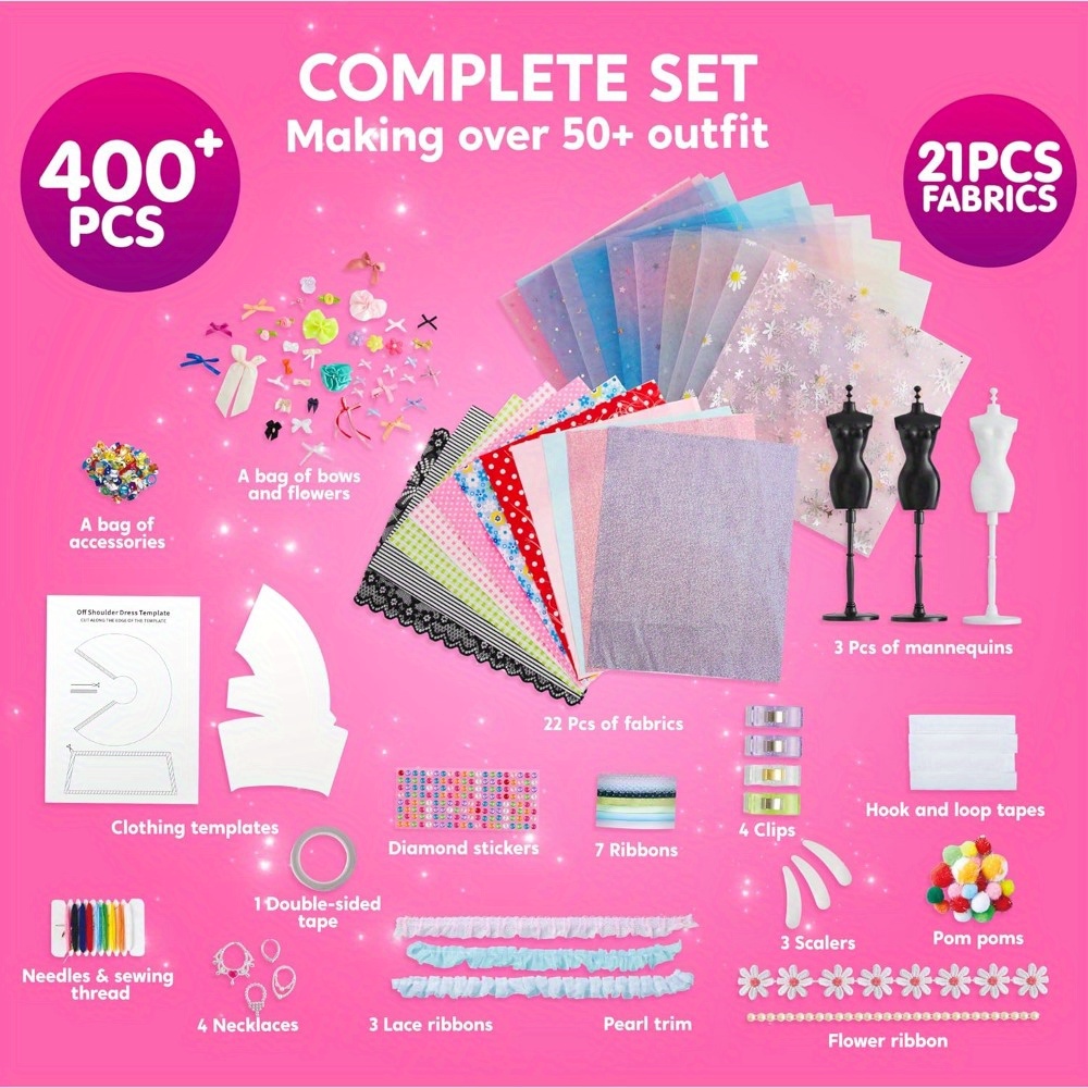 JOYFY 400+PCS Fashion Design C - Art Craft Kits For Kids 评论和价格
