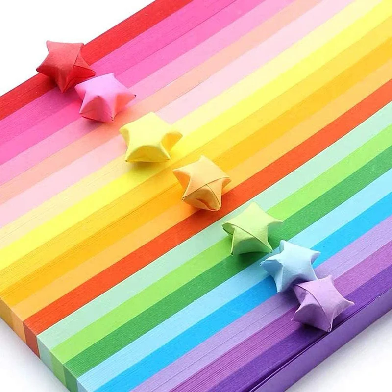 540 Sheets Lucky Origami Stars - Art Craft Birthday Party 评论和价格
