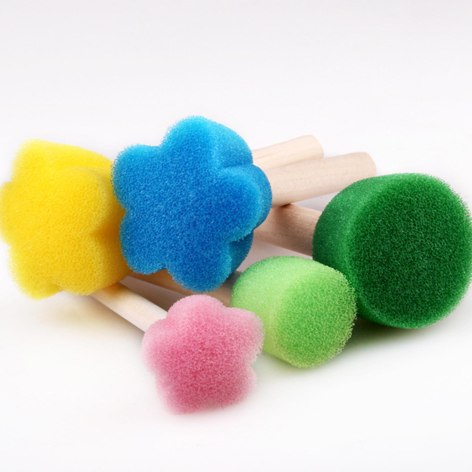5PCS Reusable Kids Paint Spong - Art Craft For Preschool 评论和价格