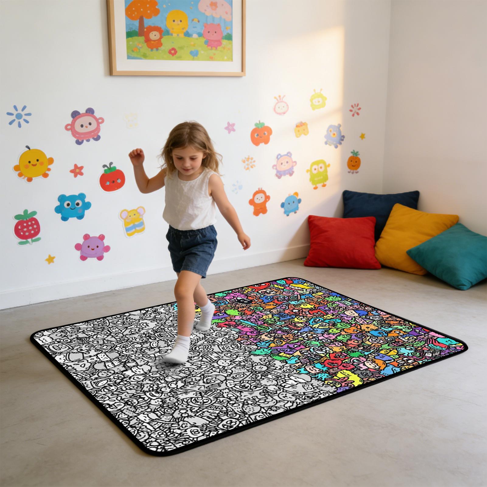 Coloring Blanket DIY Washable  - Art Craft For Preschool 评论和价格