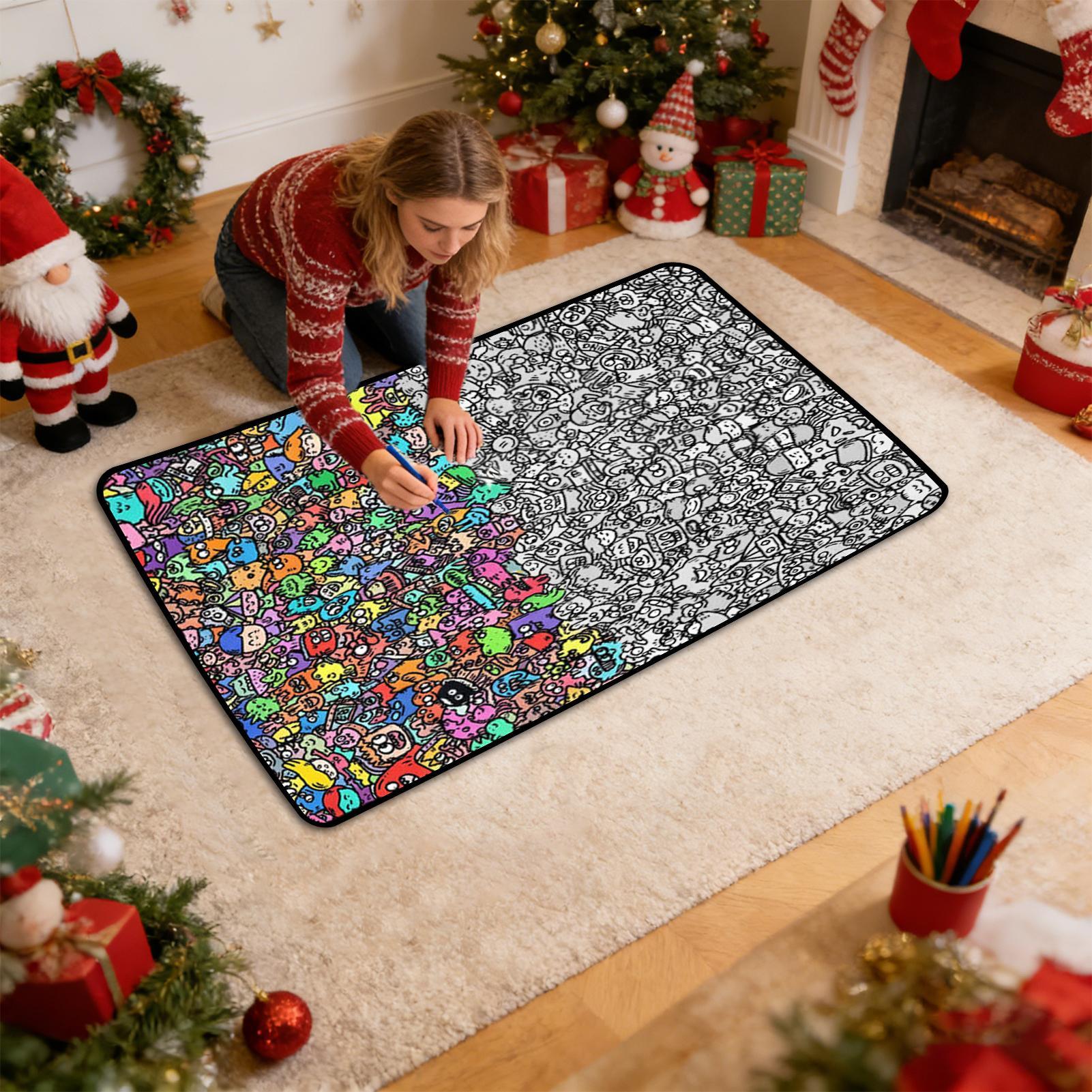 Coloring Blanket DIY Washable  - Art Craft For Preschool 评论和价格