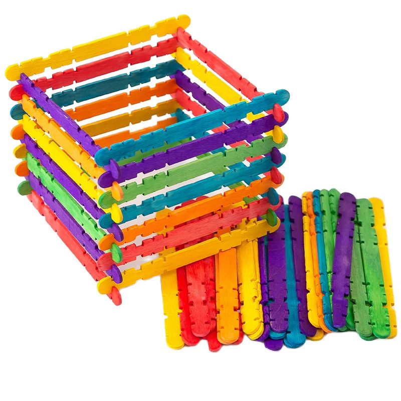 50Pcs DIY Wooden Stick Popsicl - Art Craft With Ice Cream Stick 评论和价格