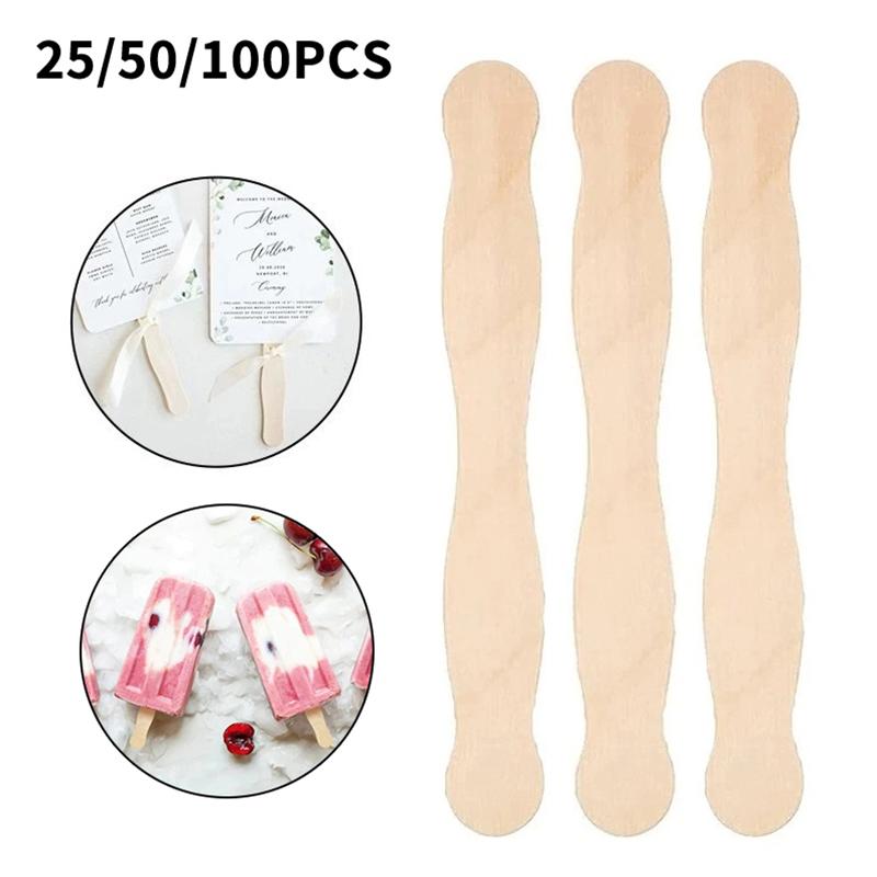 Wooden Popsicle Sticks Paddle  - Art Craft With Ice Cream Stick 评论和价格