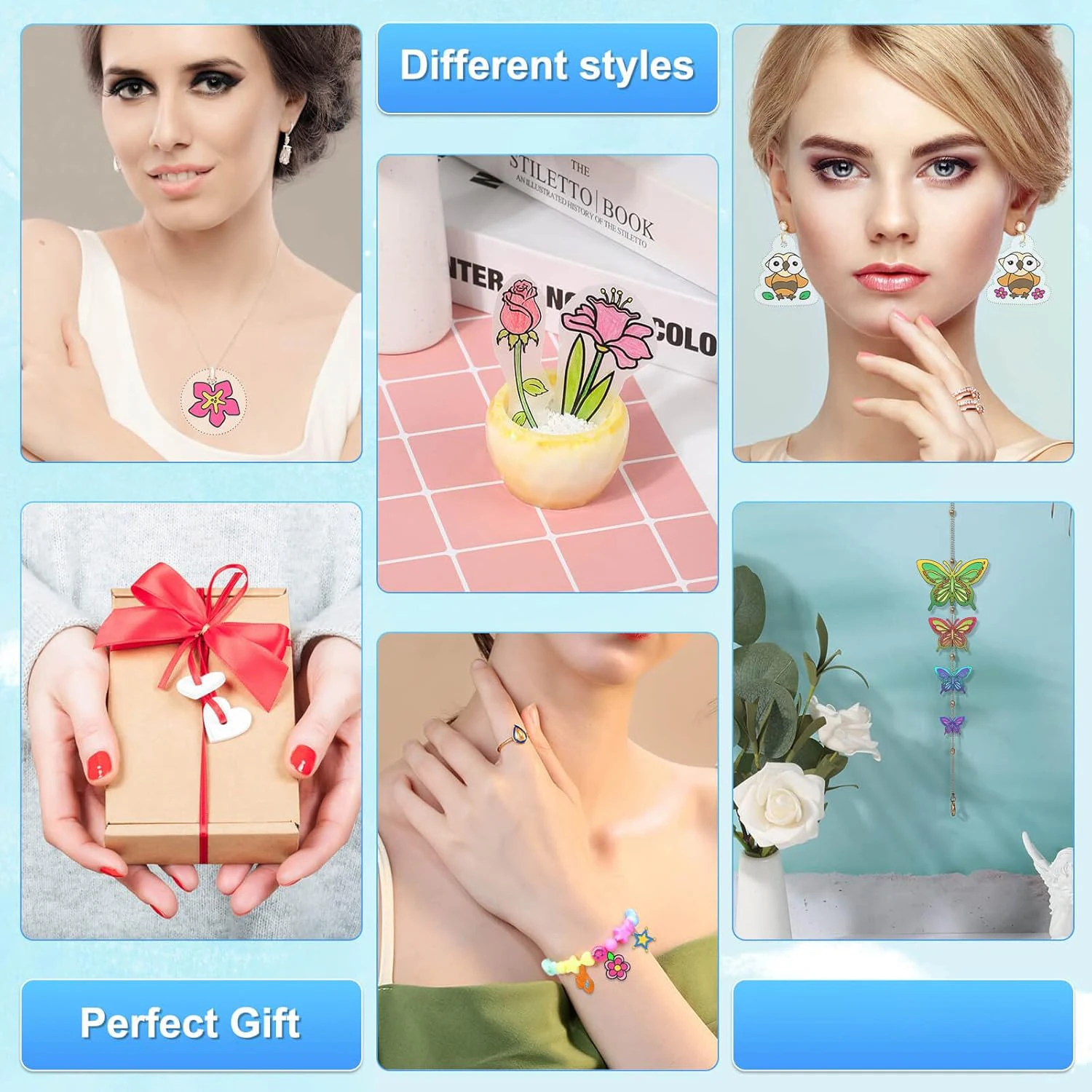 5-10 Pcs Shrink Plastic Sheets - Art Craft Birthday Party 评论和价格