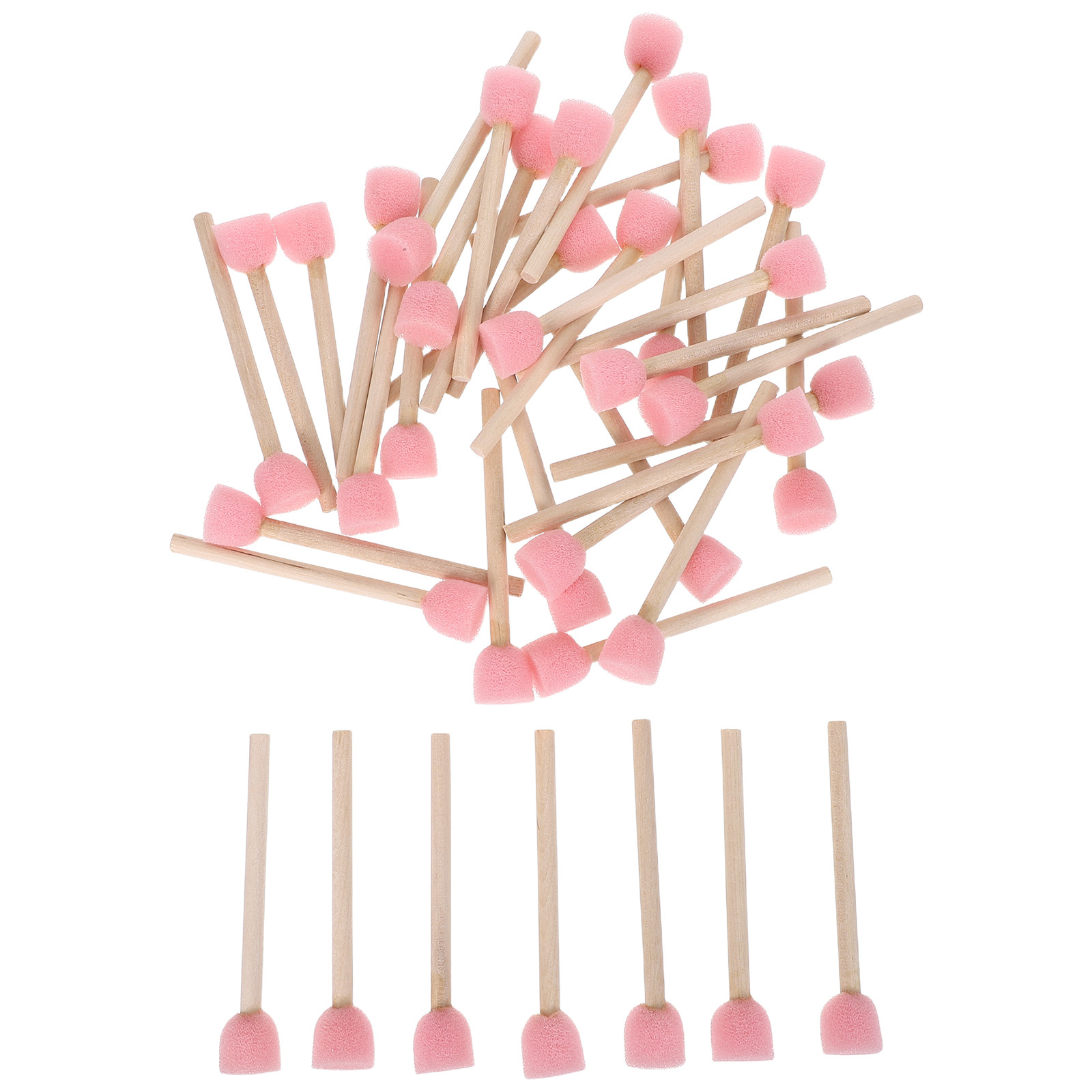 Round Sponge Brushes 40 Piece  - Art Craft For Preschool 评论和价格