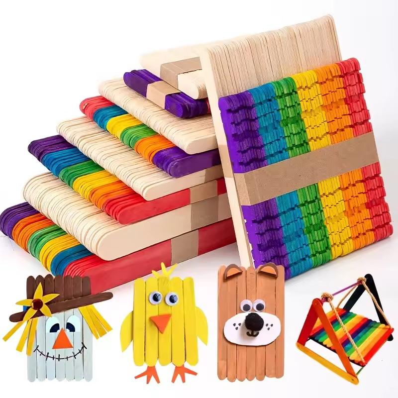 textureColorful Popsicle Stick - Art Craft With Ice Cream Stick 评论和价格
