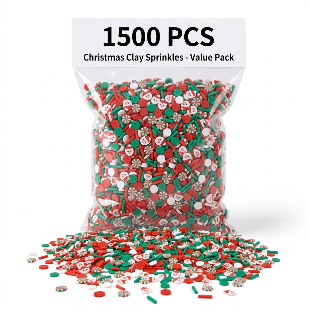 1500pcs Christmas Clay Sprinkl - Art Craft Birthday Party 评论和价格