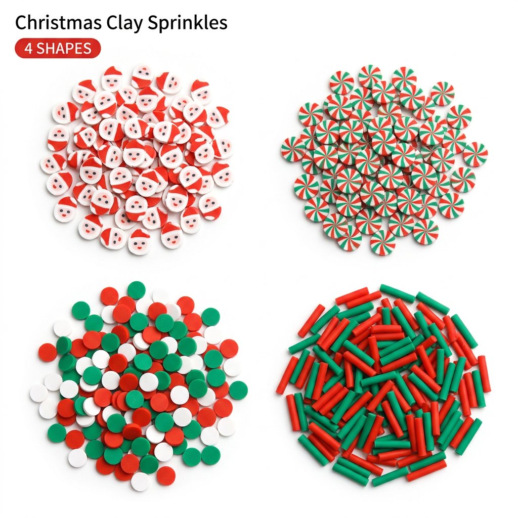 1500pcs Christmas Clay Sprinkl - Art Craft Birthday Party 评论和价格