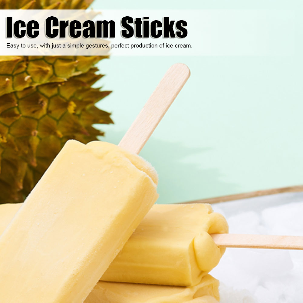400PCS Wooden Ice Cream Sticks - Art Craft With Ice Cream Stick 评论和价格