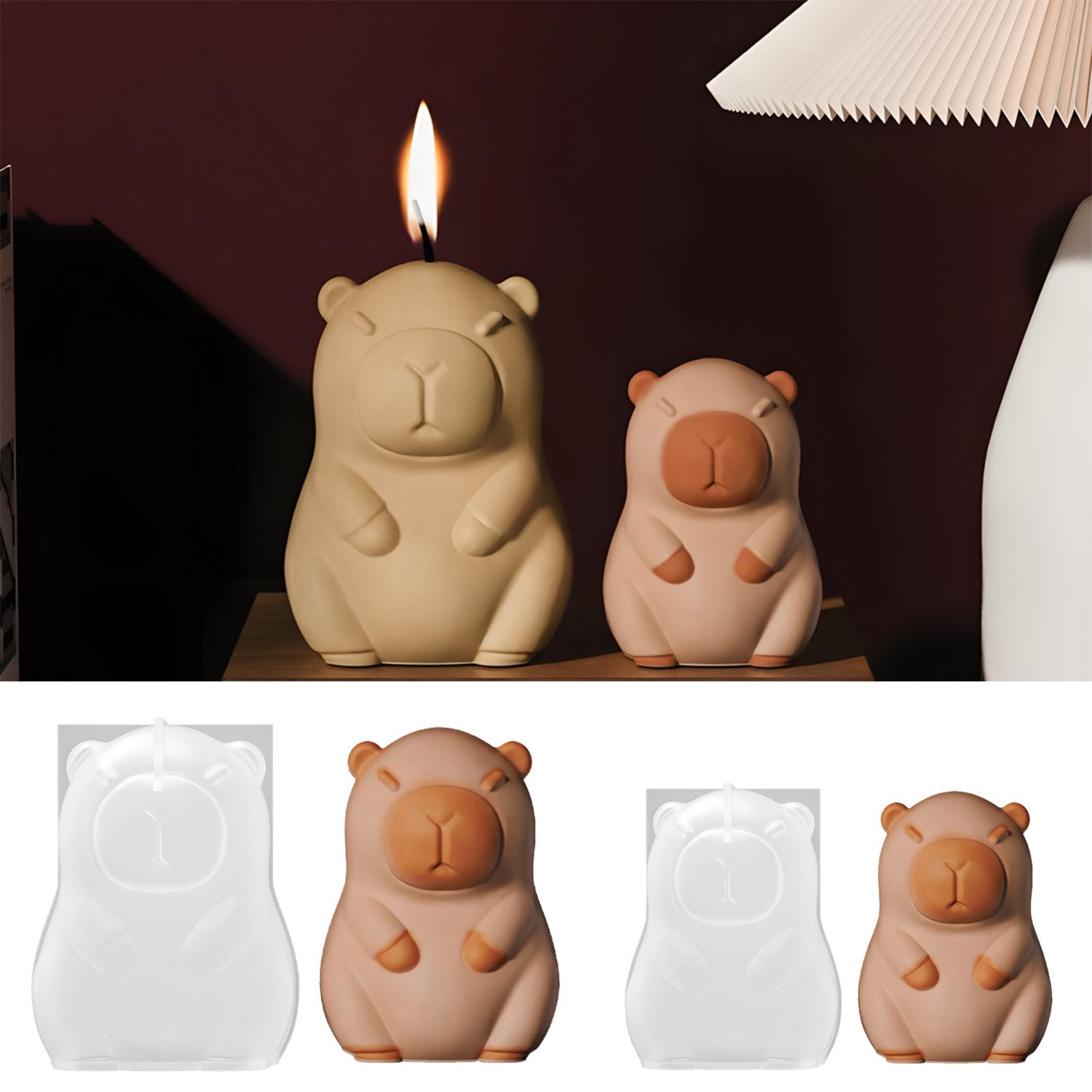 Cute Silicone Molds 3D Capybar - Art Craft With Ice Cream Stick 评论和价格