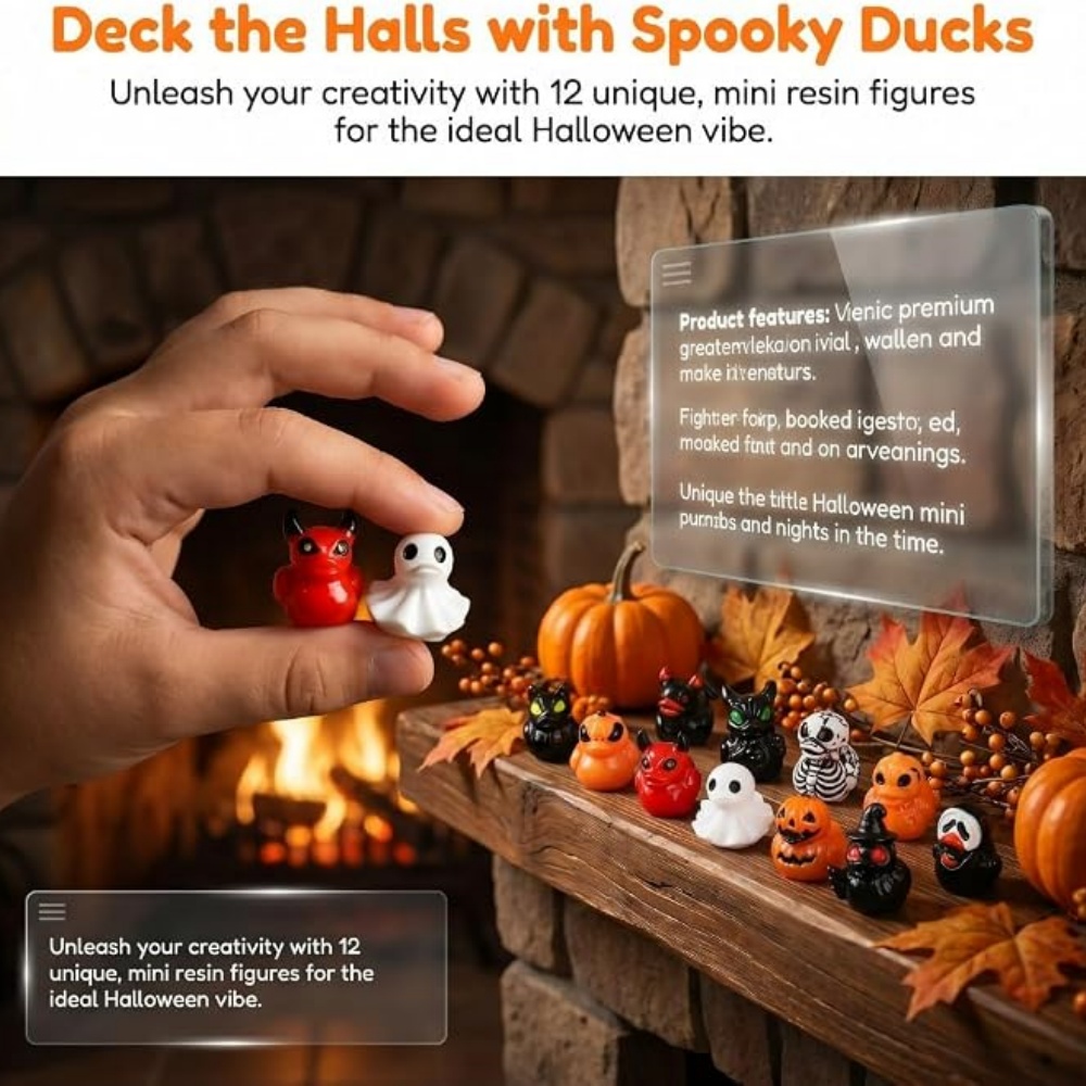 10/100pcs Halloween Mini Ducks - Art Craft Duck 评论和价格