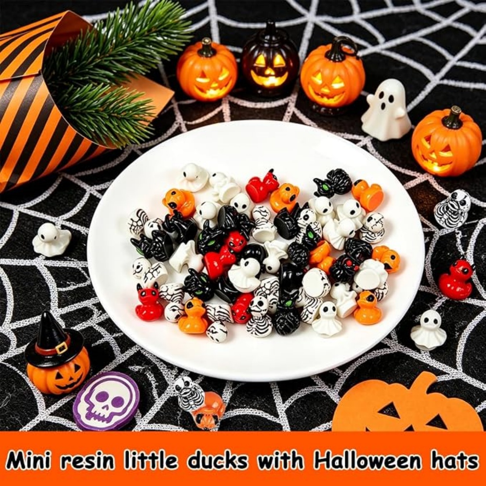 10/100pcs Halloween Mini Ducks - Art Craft Duck 评论和价格