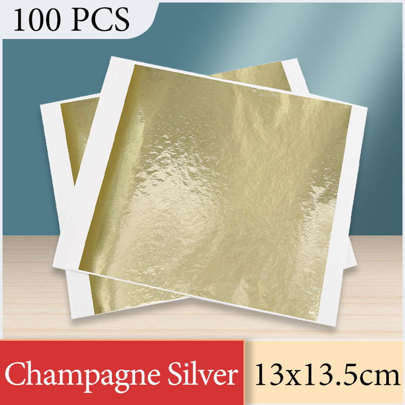 13x13.5cm Champagne Silver Foi - Art Craft Birthday Party 评论和价格