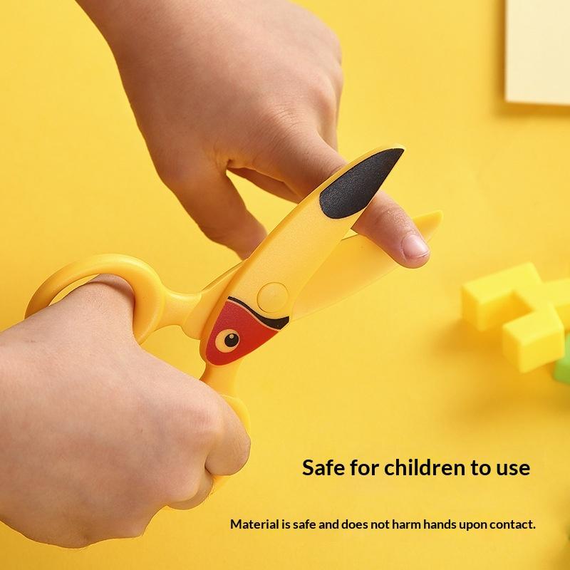 *3Pcs Kids Plastic Scissors Cu - Art Craft For Preschool 评论和价格