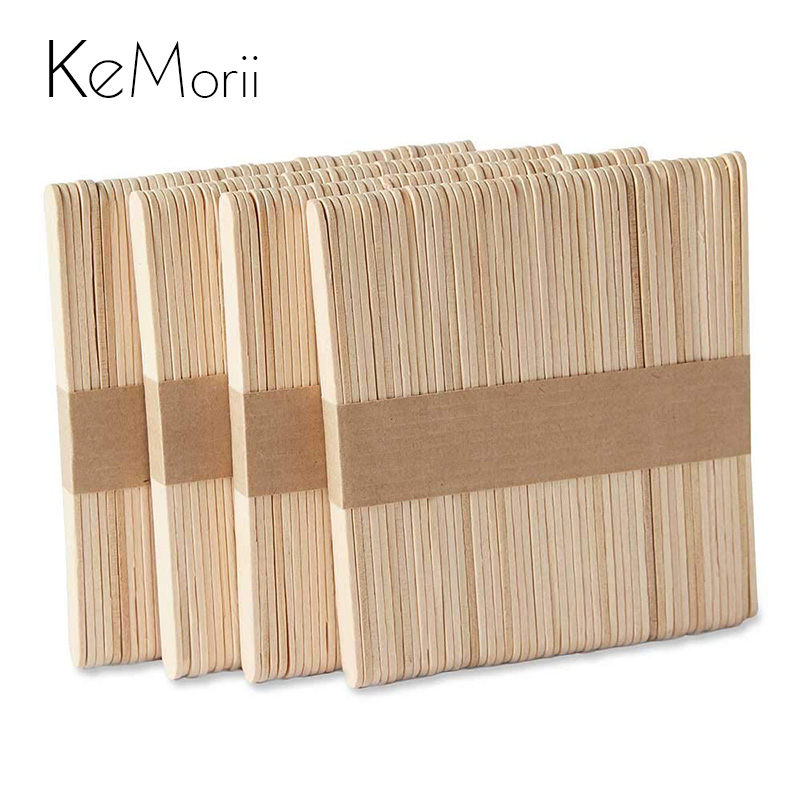 Natural Wooden Popsicle Ice Cr - Art Craft With Ice Cream Stick 评论和价格