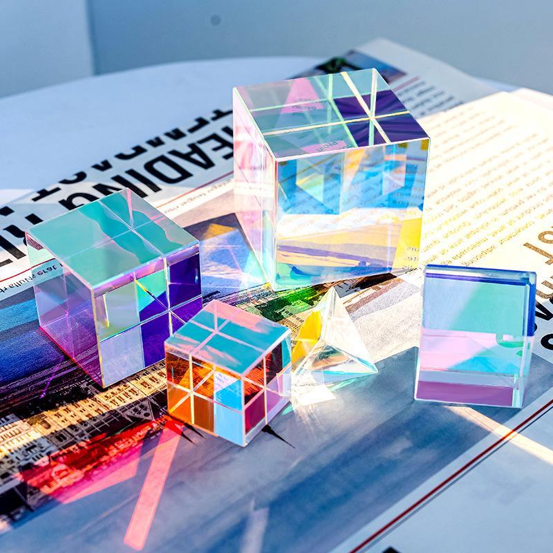 New！Mini K9 Crystal Prism Cube - Art Craft Optical 评论和价格