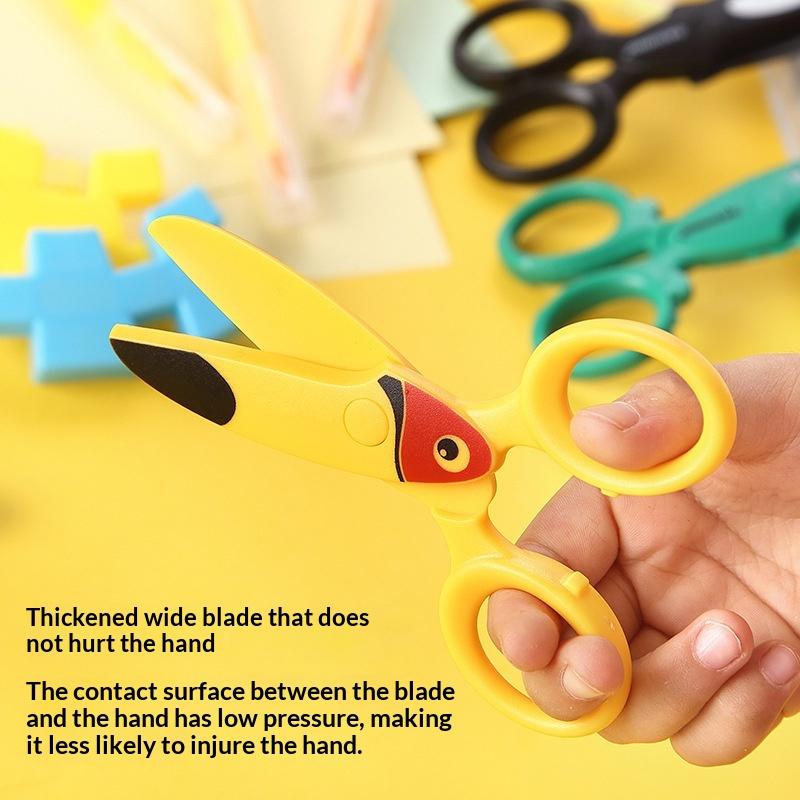 3Pcs Kids Plastic Scissors Cut - Art Craft For Preschool 评论和价格