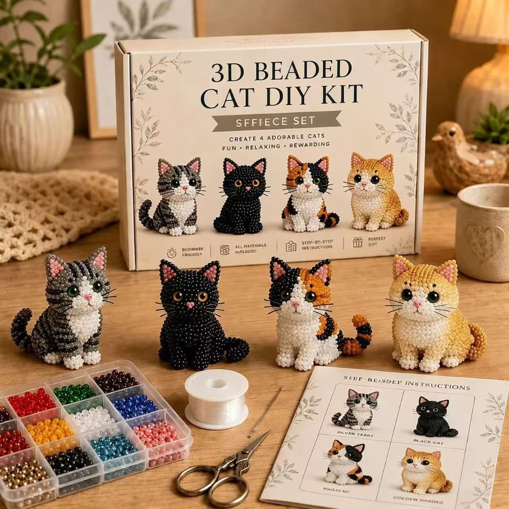 Handmade DIY Animal Bead Embro - Art Craft Kits For Kids 评论和价格