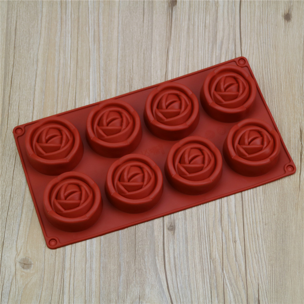 8 Cavity 3D Rose Flower Silico - Art Craft Ice Cream 评论和价格
