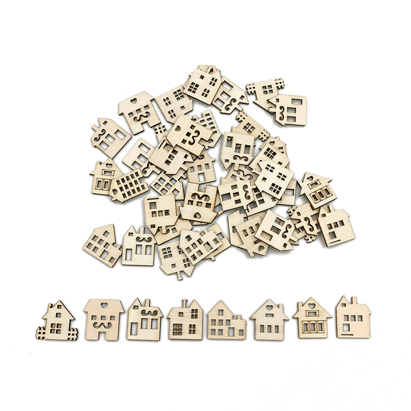50pcs Unpainted Wood Slices fo - Art Craft For Preschool 评论和价格