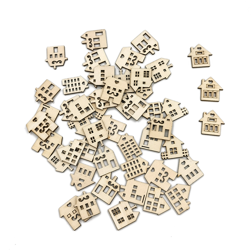 50pcs Unpainted Wood Slices fo - Art Craft For Preschool 评论和价格